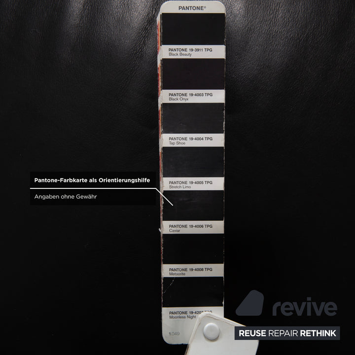 Rolf Benz Ecksofa Leder Ecksofa Schwarz Sofa Couch Kopfstütze