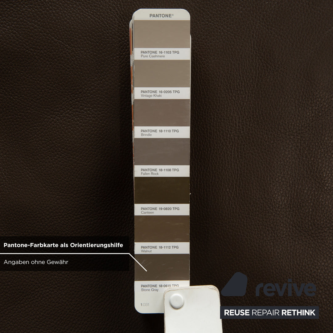 Rolf Benz EGO Dreisitzer Sofa Braun Leder Couch