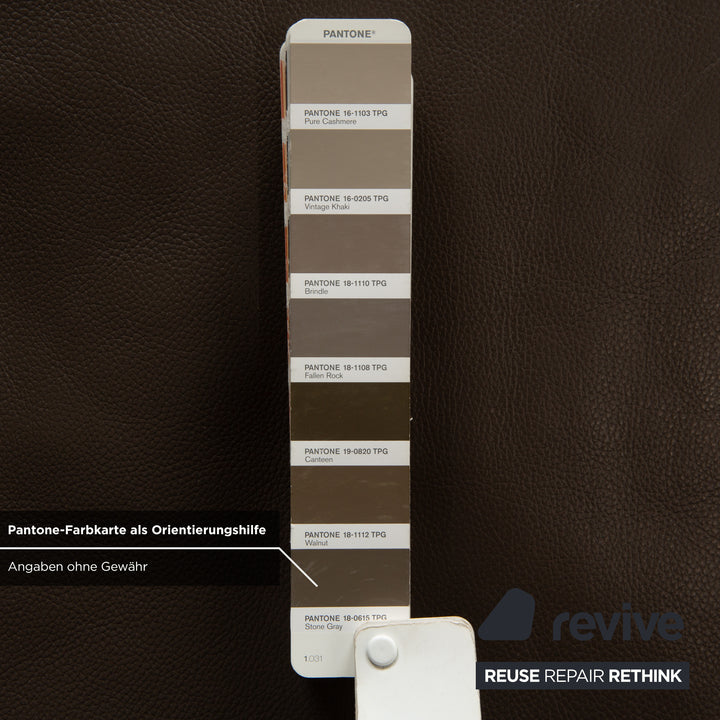 Rolf Benz EGO Dreisitzer Sofa Braun Leder Couch