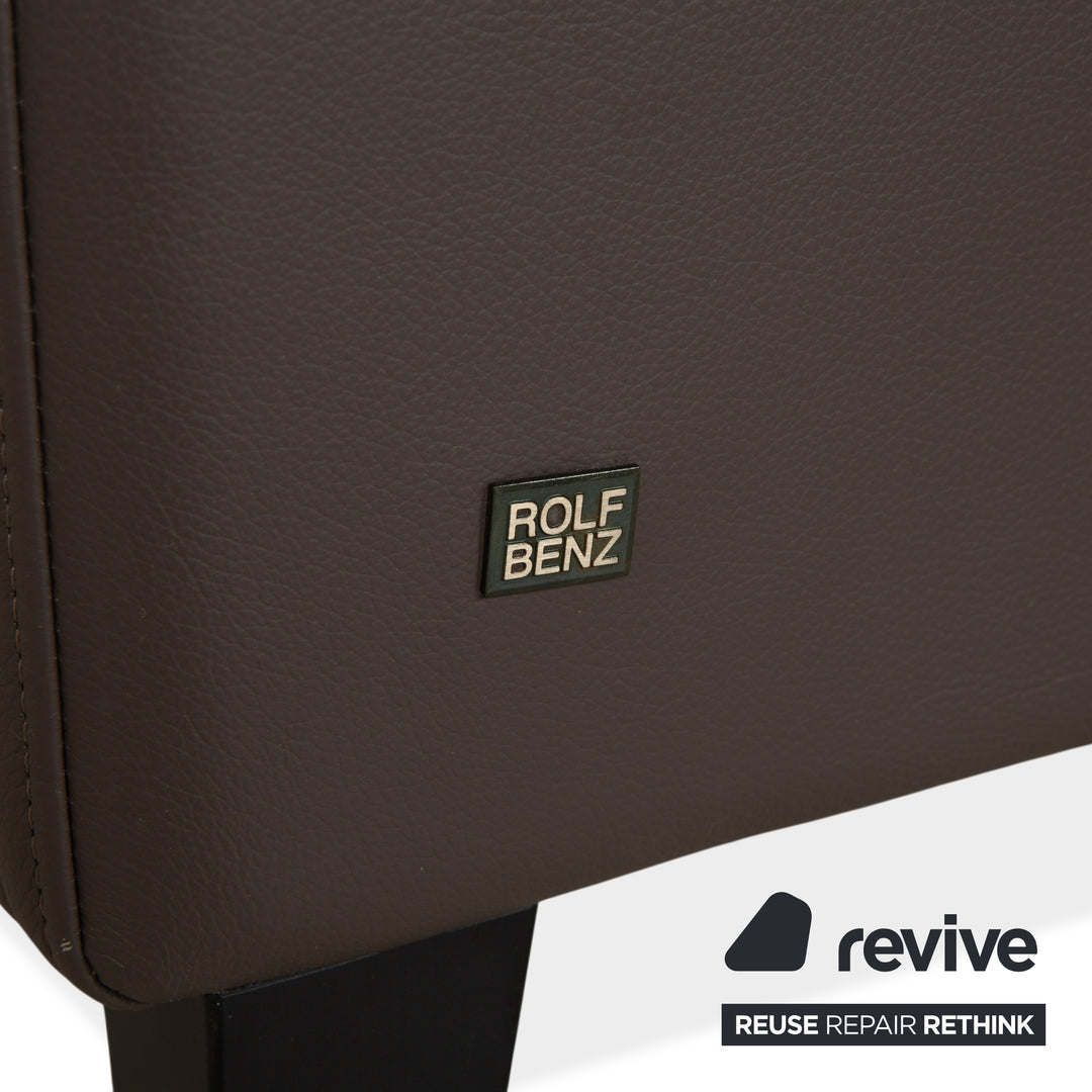 Rolf Benz EGO Dreisitzer Sofa Braun Leder Couch