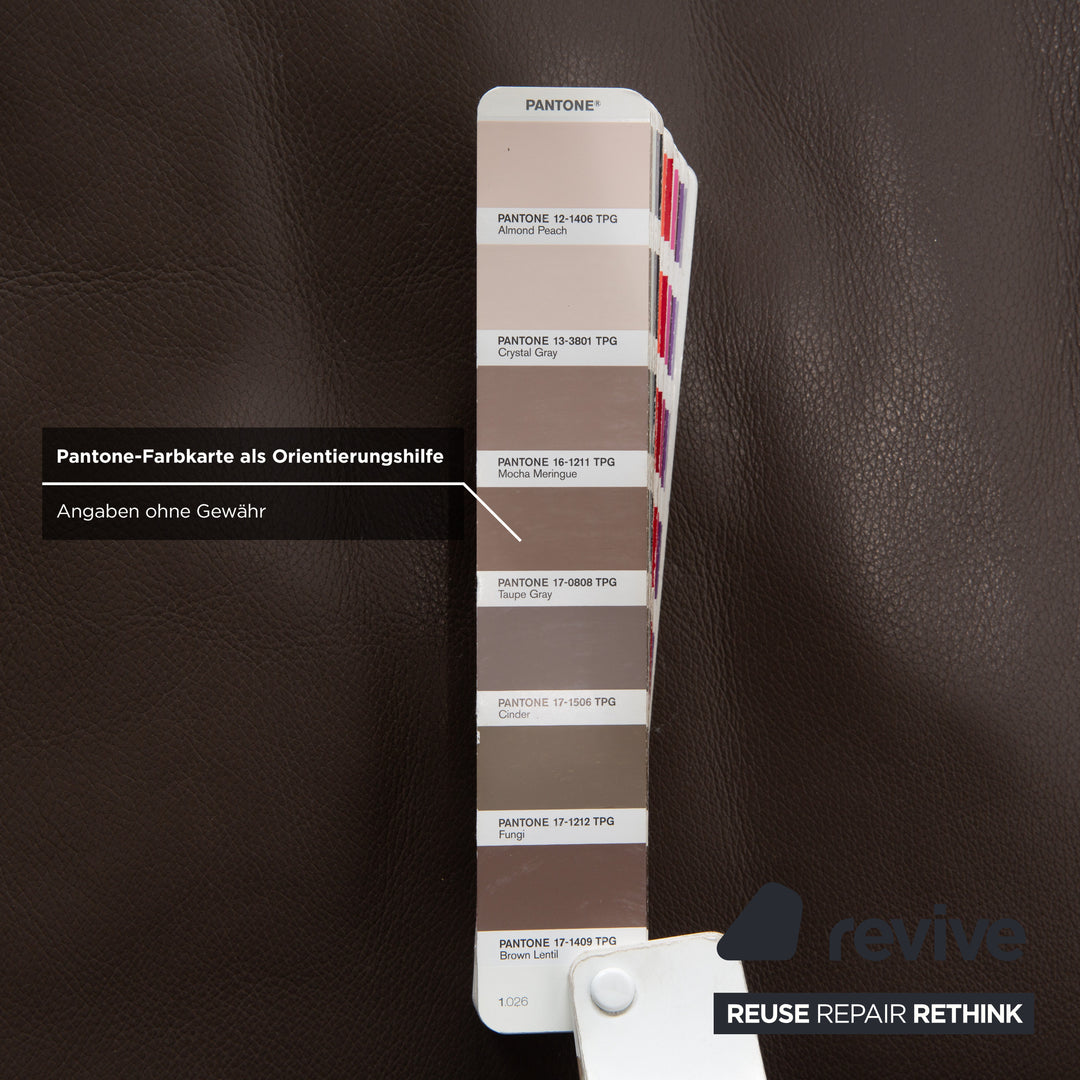 Rolf Benz EGO Dreisitzer Sofa Braun Leder Couch