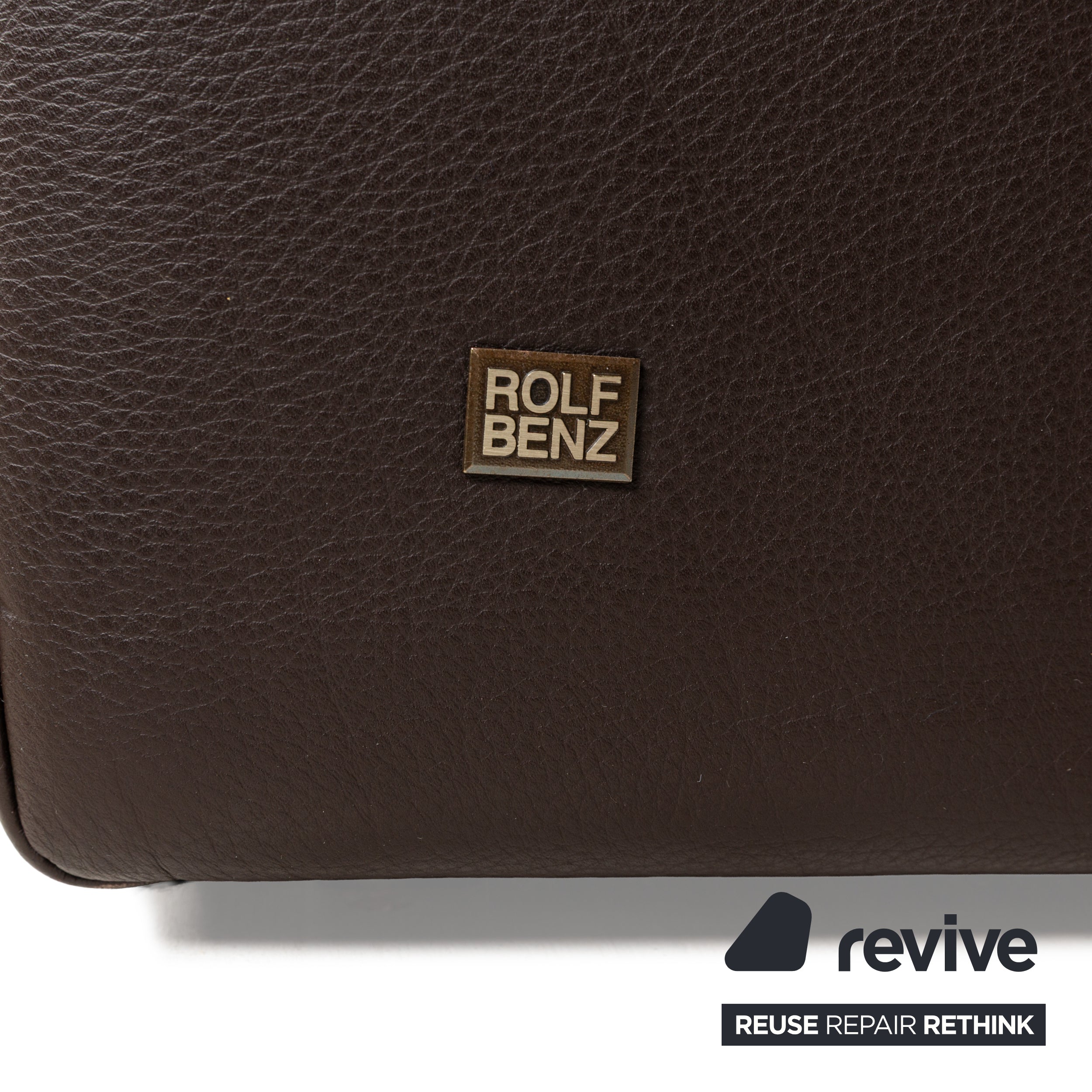 Rolf Benz EGO Leder Dreisitzer Braun Sofa Couch manuelle Funktion