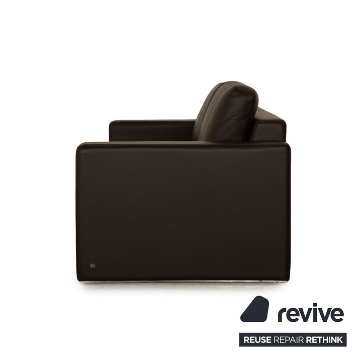 Rolf Benz EGO Leder Zweisitzer Dunkelbraun Sofa Couch