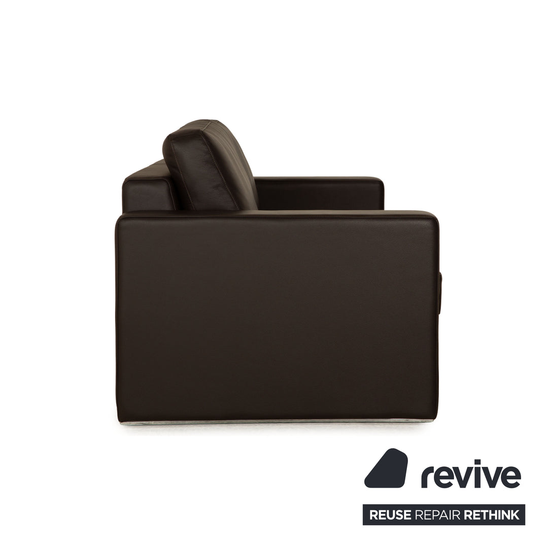 Rolf Benz EGO Leder Zweisitzer Dunkelbraun Sofa Couch