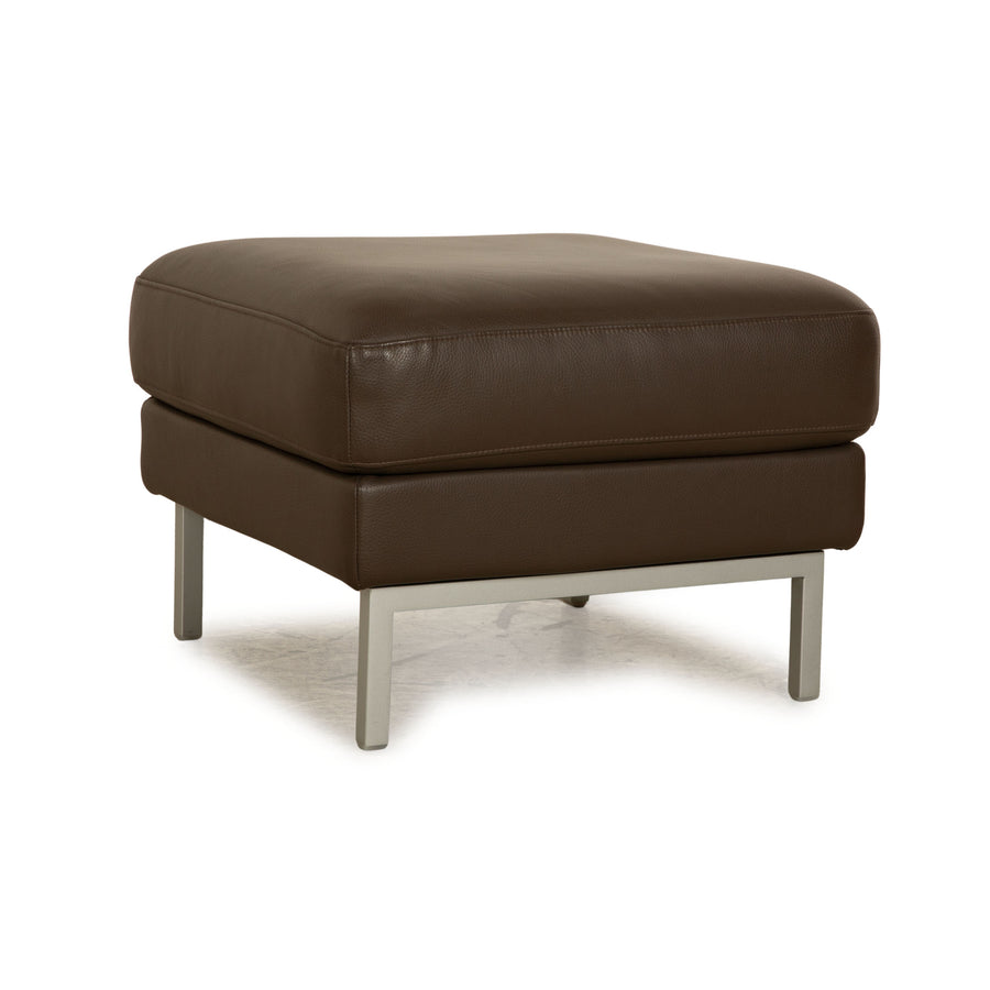 Rolf Benz Ego Leather Stool Brown