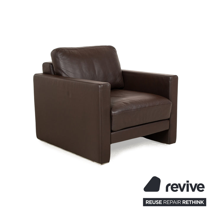 Rolf Benz Ego Leder Sessel Braun