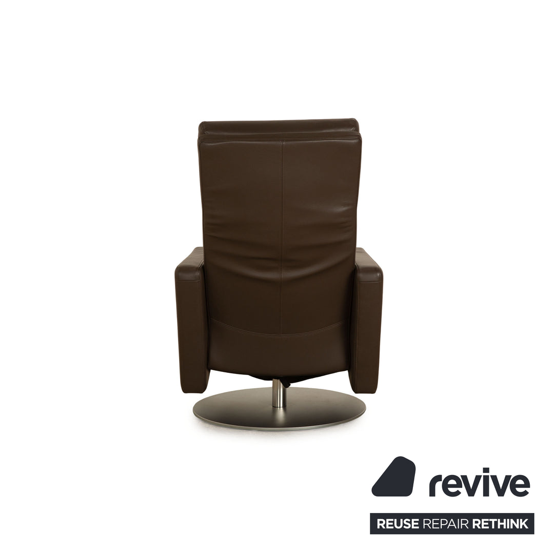 Rolf Benz Ego Leather Armchair Brown manual function