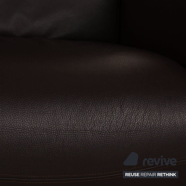 Rolf Benz Ego Leather Armchair Brown manual function