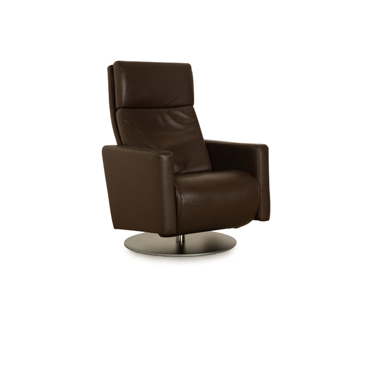 Rolf Benz Ego Leather Armchair Brown manual function