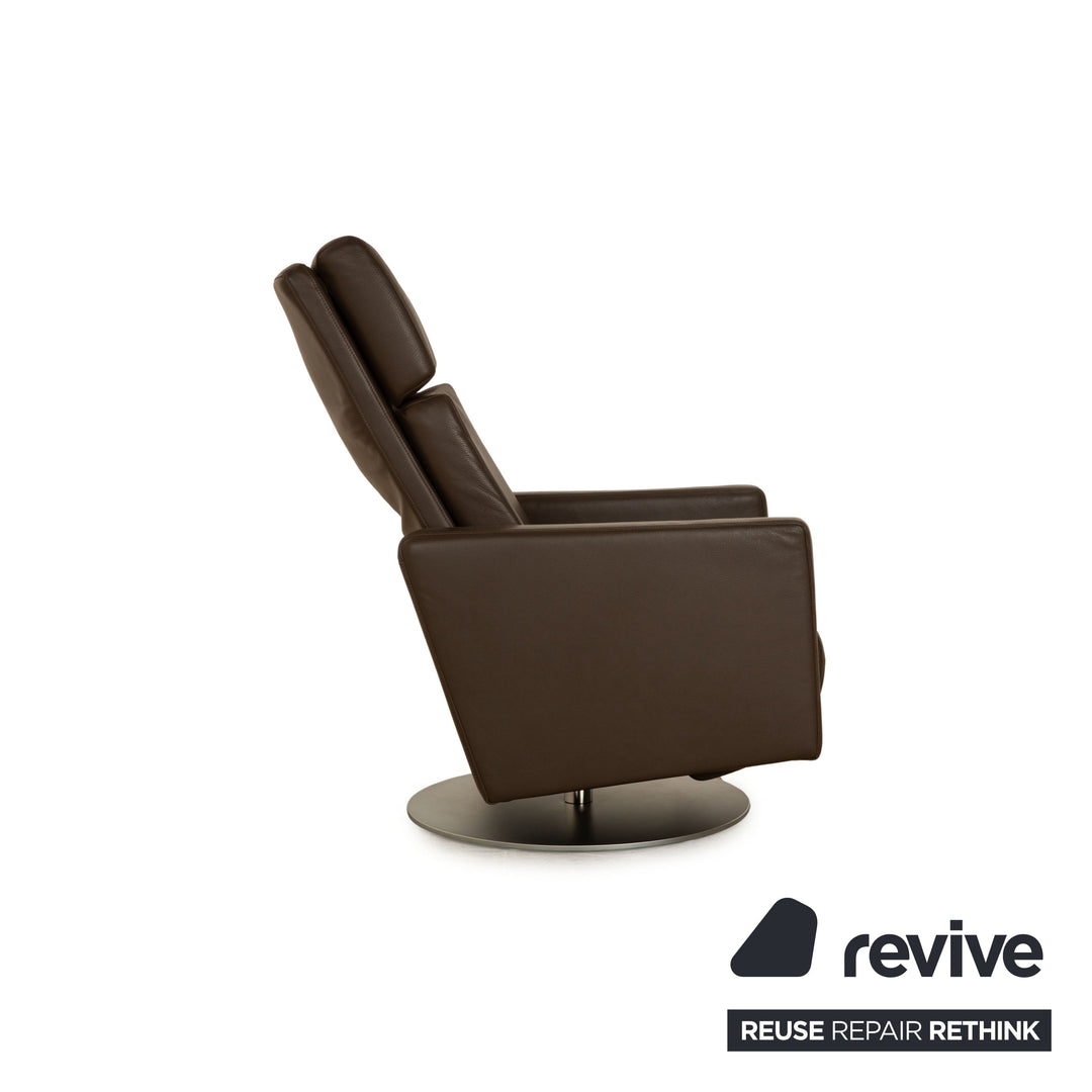 Rolf Benz Ego Leather Armchair Brown manual function