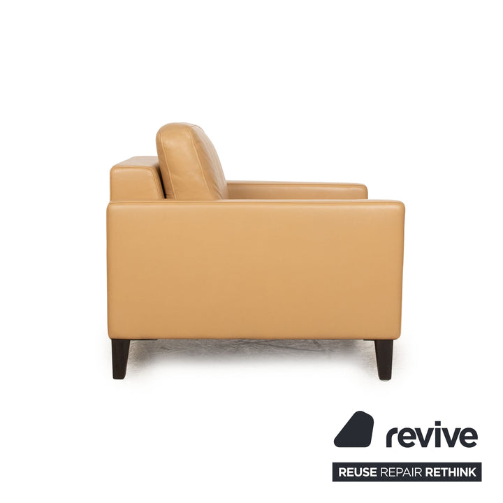 Rolf Benz Ego Leather Armchair Cream