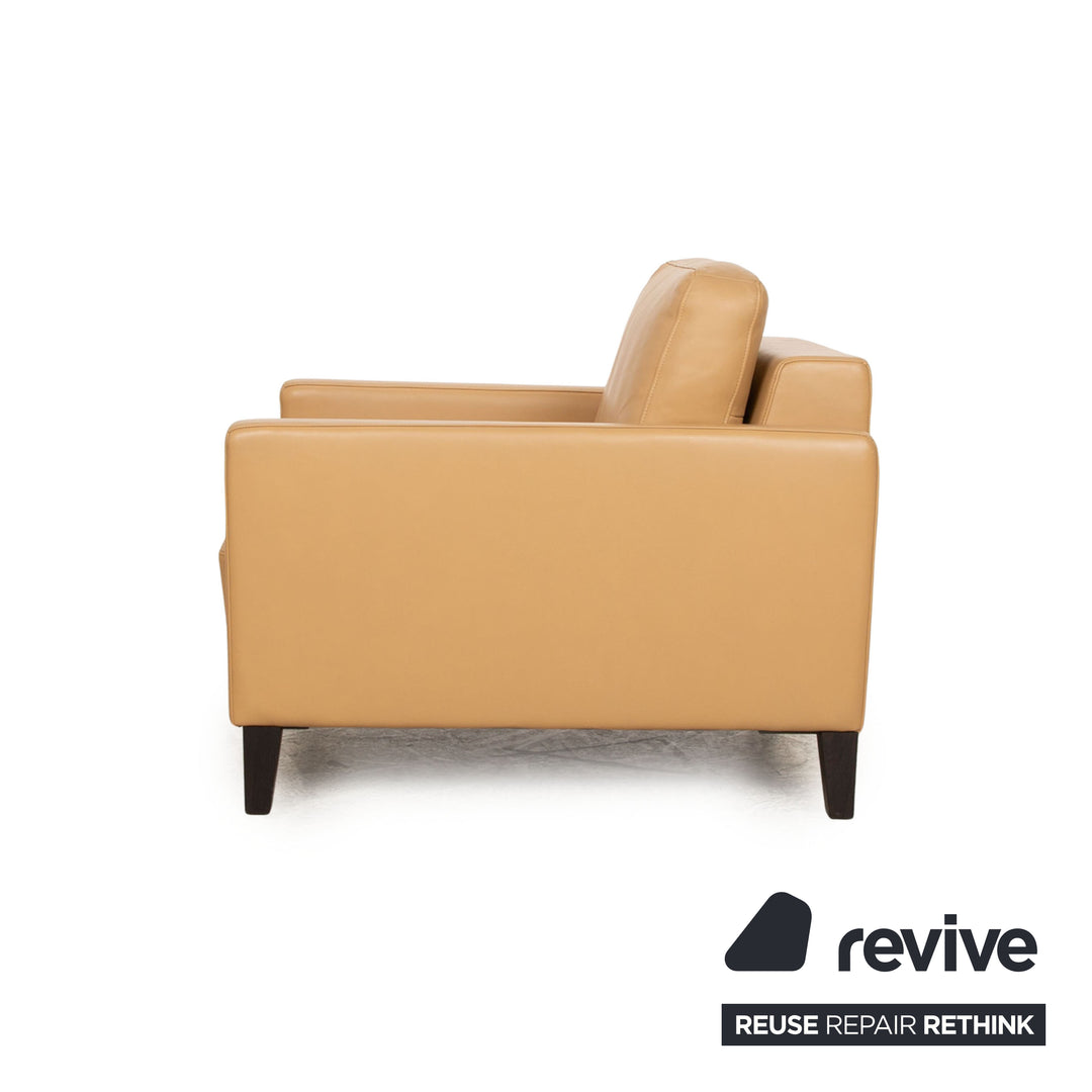 Rolf Benz Ego Leather Armchair Cream