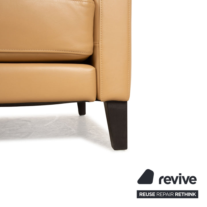 Rolf Benz Ego Leather Armchair Cream