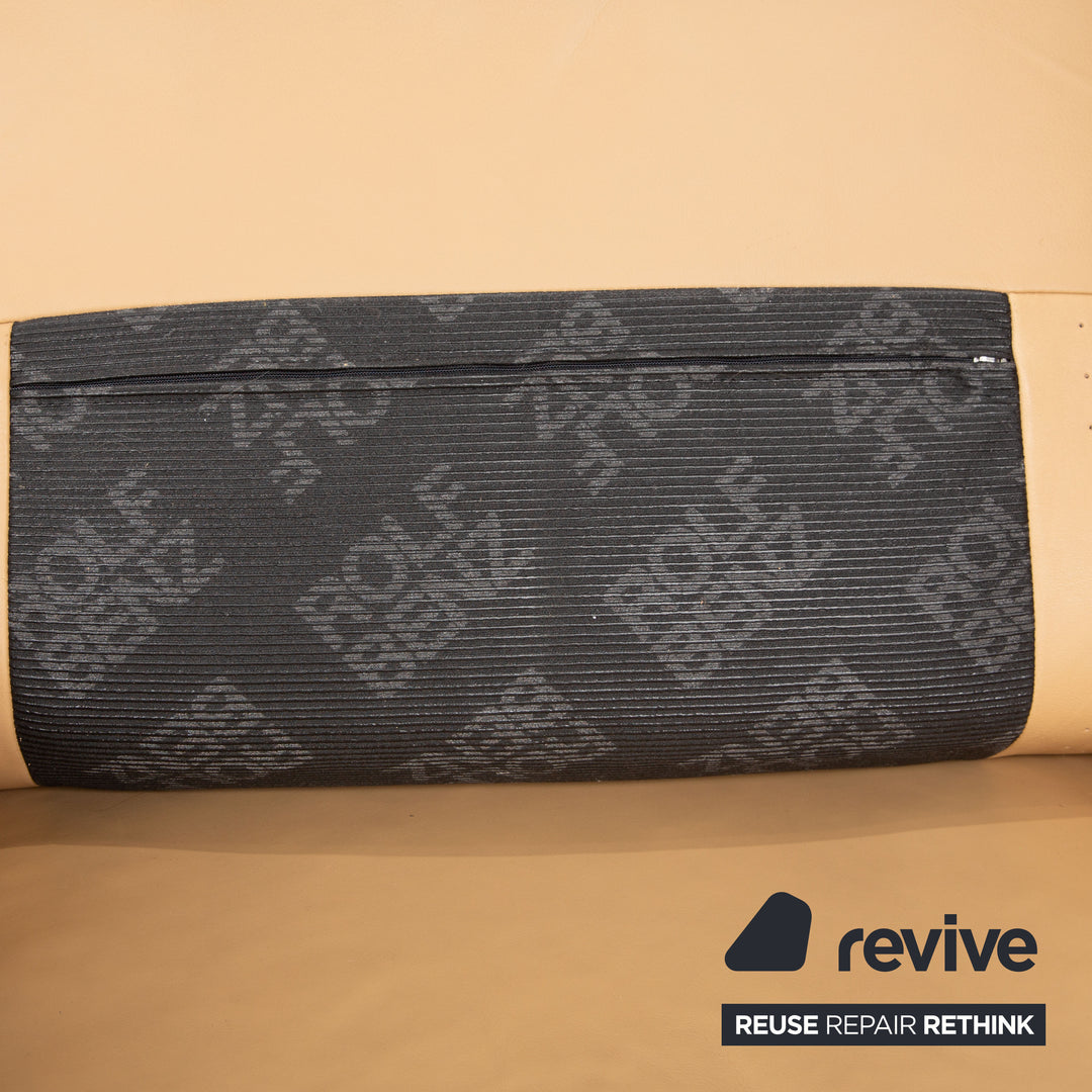 Rolf Benz Ego leather armchair set cream