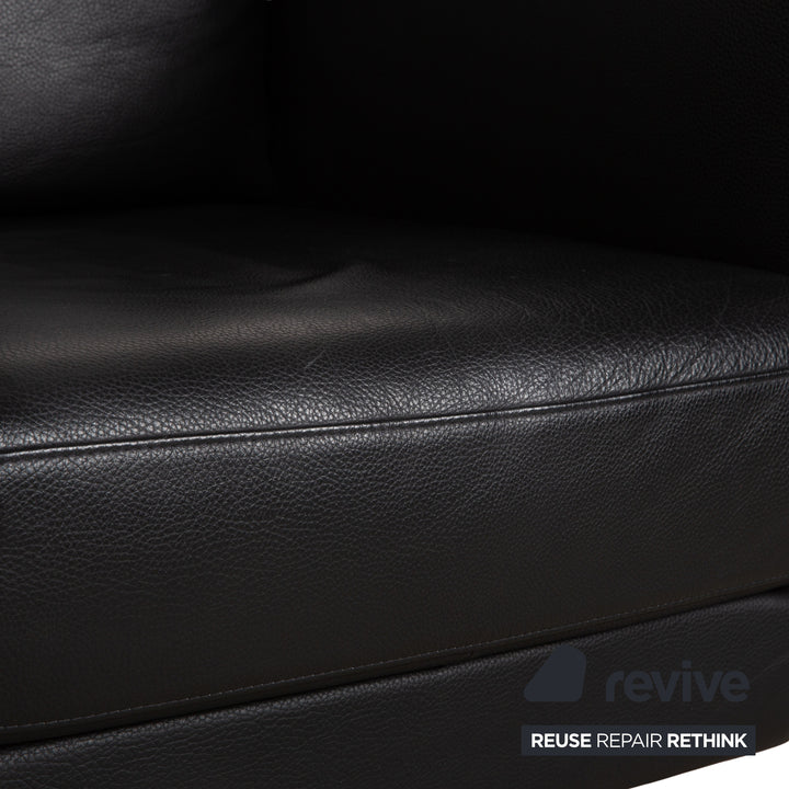 Rolf Benz Ego Leather Armchair Black