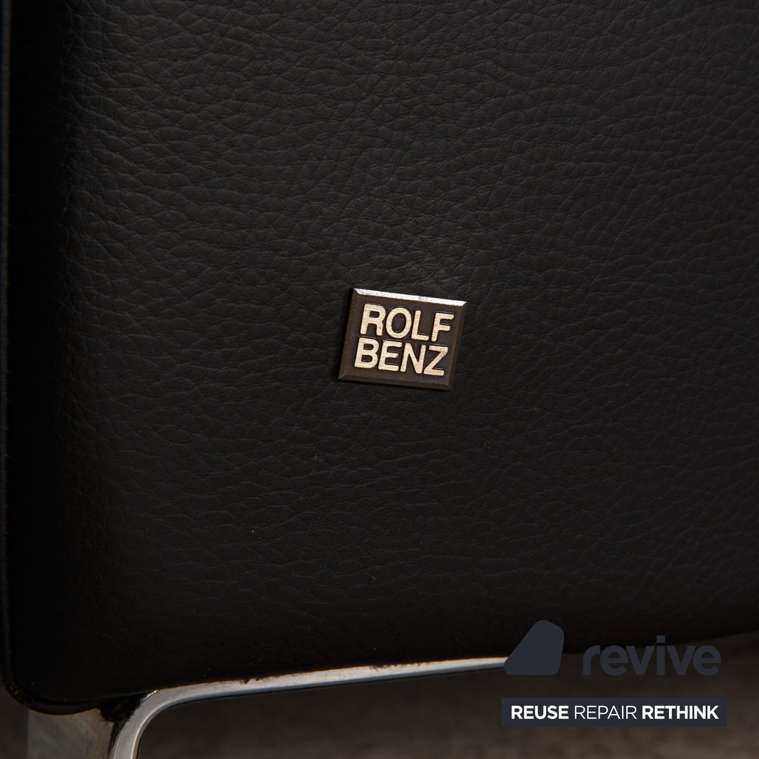 Rolf Benz Ego Leder Sessel Schwarz