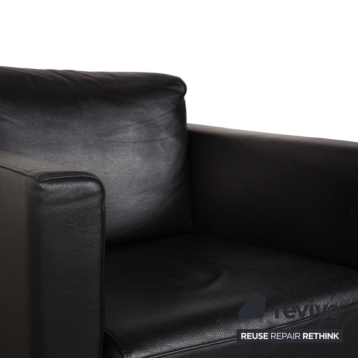 Rolf Benz Ego Leather Armchair Black