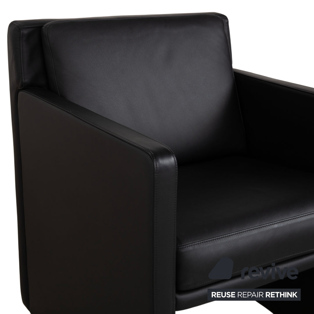 Rolf Benz EGO Leder Sessel Schwarz