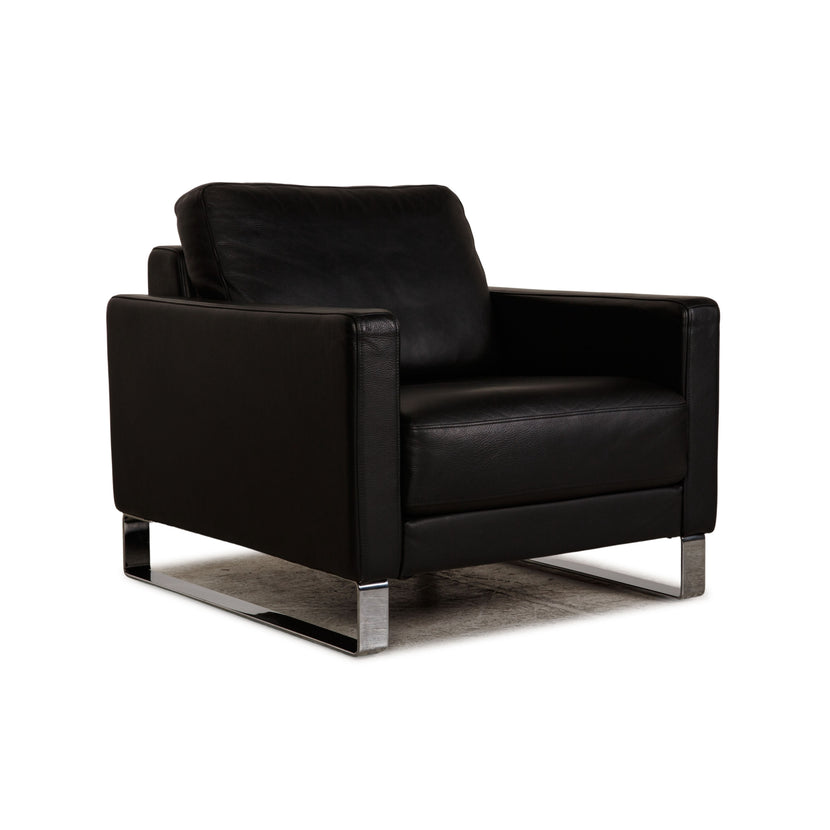Rolf Benz Ego Leather Armchair Black