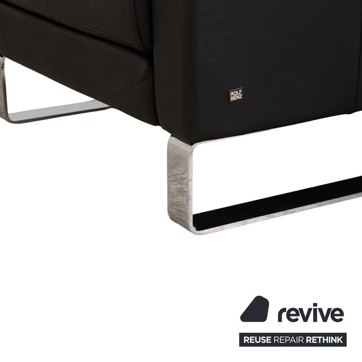Rolf Benz Ego Leather Armchair Black
