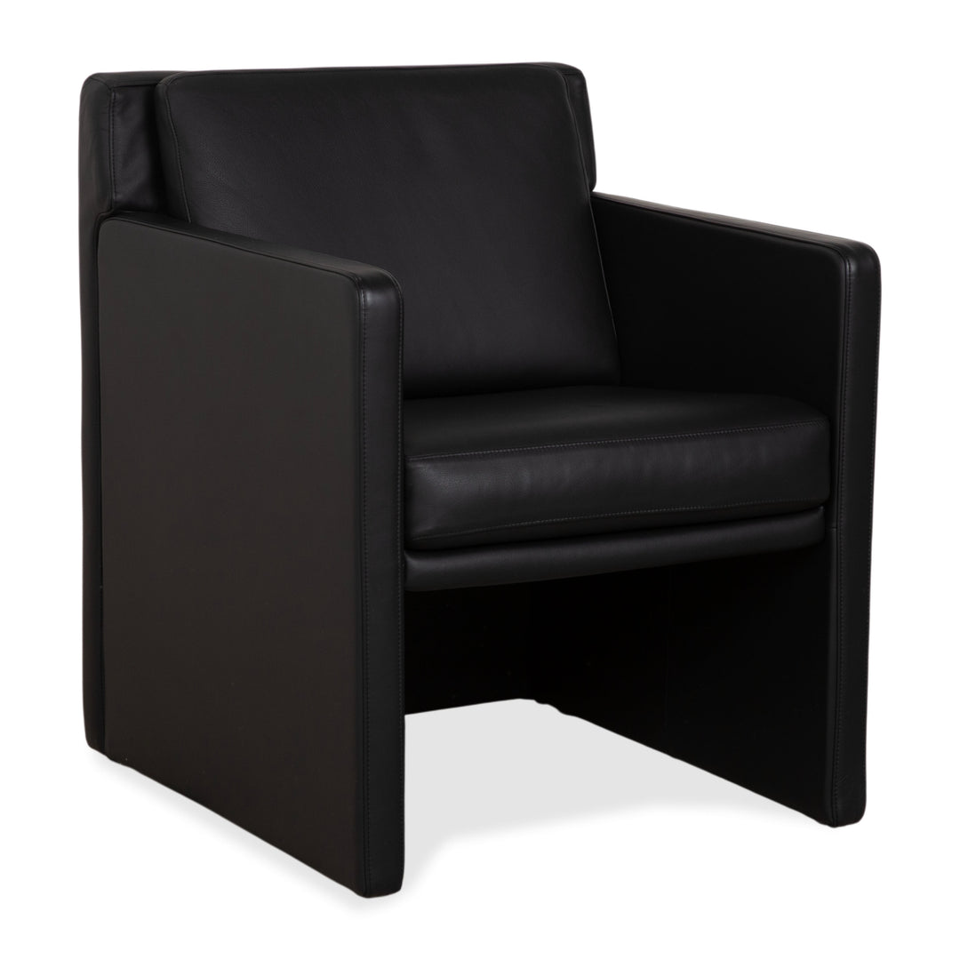 Fauteuil en cuir Rolf Benz EGO noir
