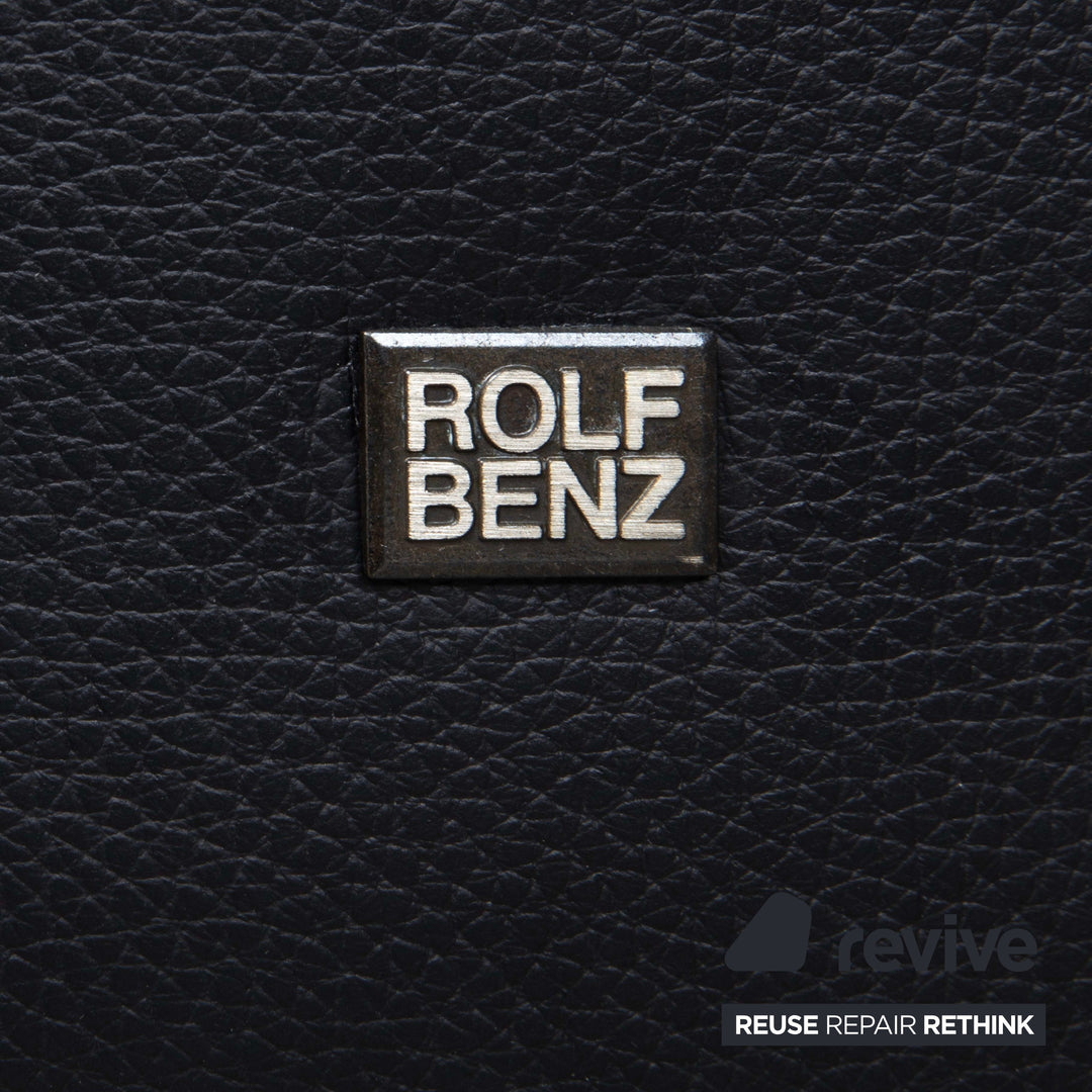 Rolf Benz EGO Leather Armchair Black Manual Function