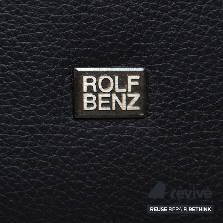 Rolf Benz EGO Leather Armchair Black Manual Function