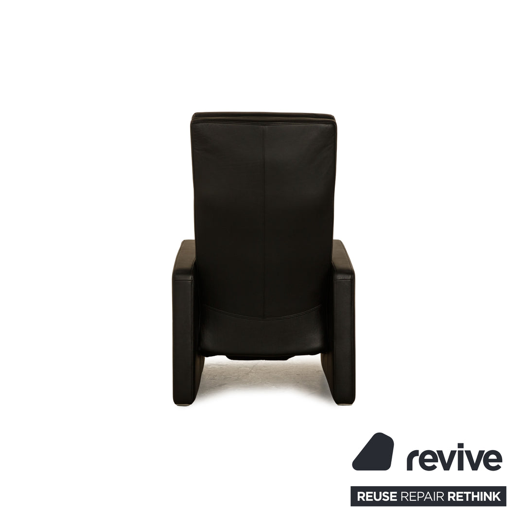 Rolf Benz Ego Leather Armchair Black Manual Function