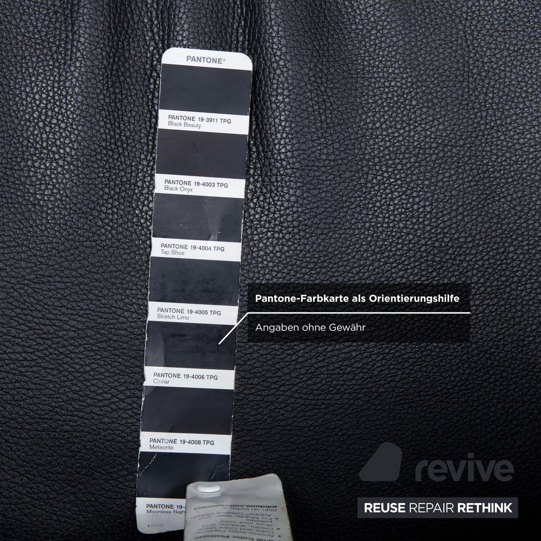 Rolf Benz EGO Leder Sessel Schwarz manuelle Funktion