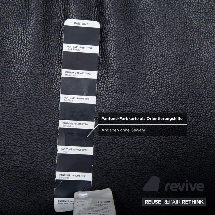 Rolf Benz EGO Leder Sessel Schwarz manuelle Funktion