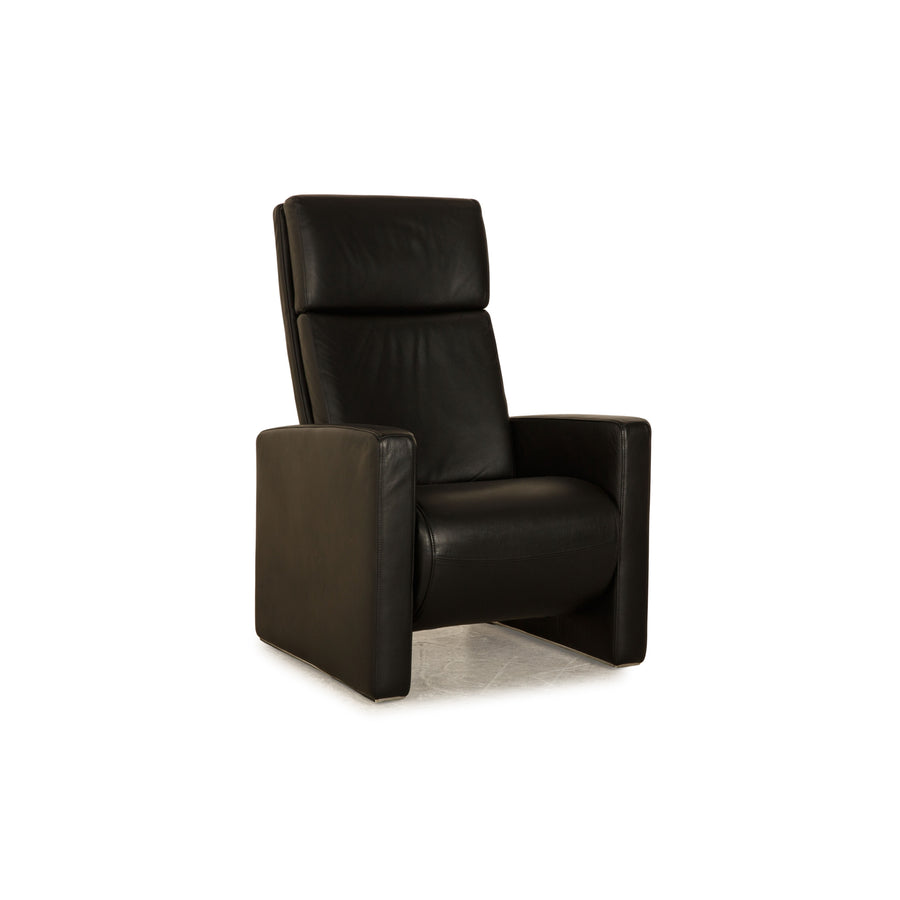 Rolf Benz Ego Leather Armchair Black Manual Function