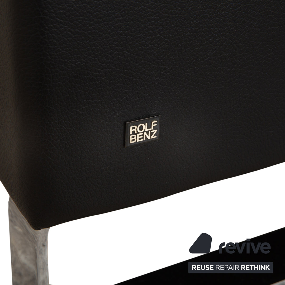 Rolf Benz Ego Leather Armchair Black