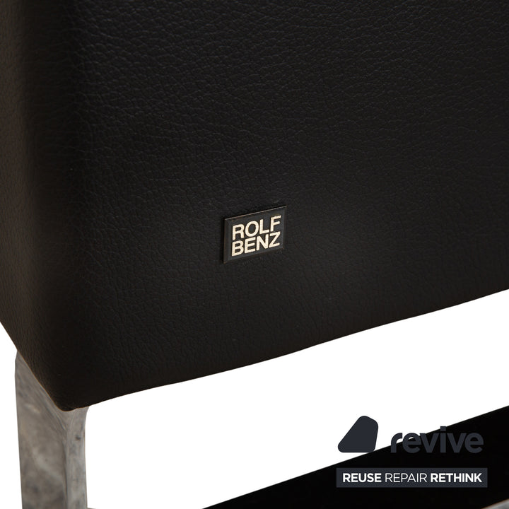 Rolf Benz Ego Leather Armchair Black