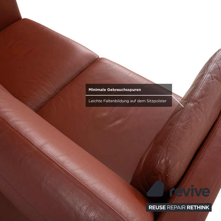 Rolf Benz Ego Leder Zweisitzer Braun Sofa Couch