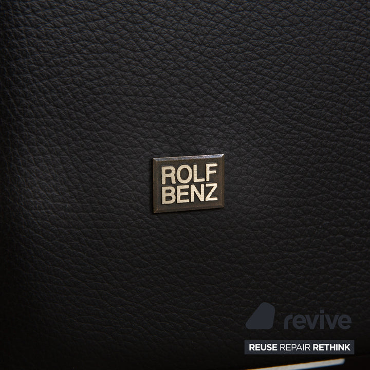 Rolf Benz Ego Leder Zweisitzer Schwarz Sofa Couch