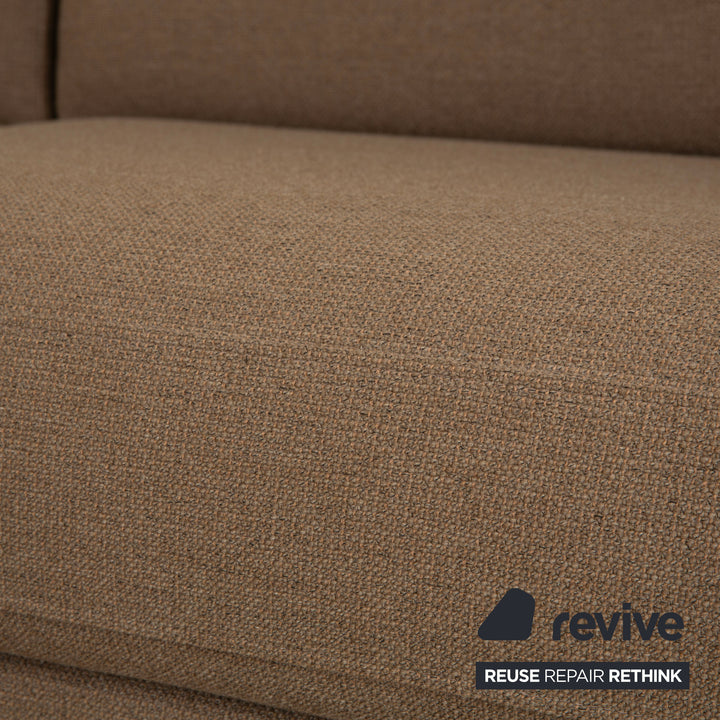 Rolf Benz Ego Stoff Ecksofa Braun Grau Récamiere links Sofa Couch manuelle Funktion