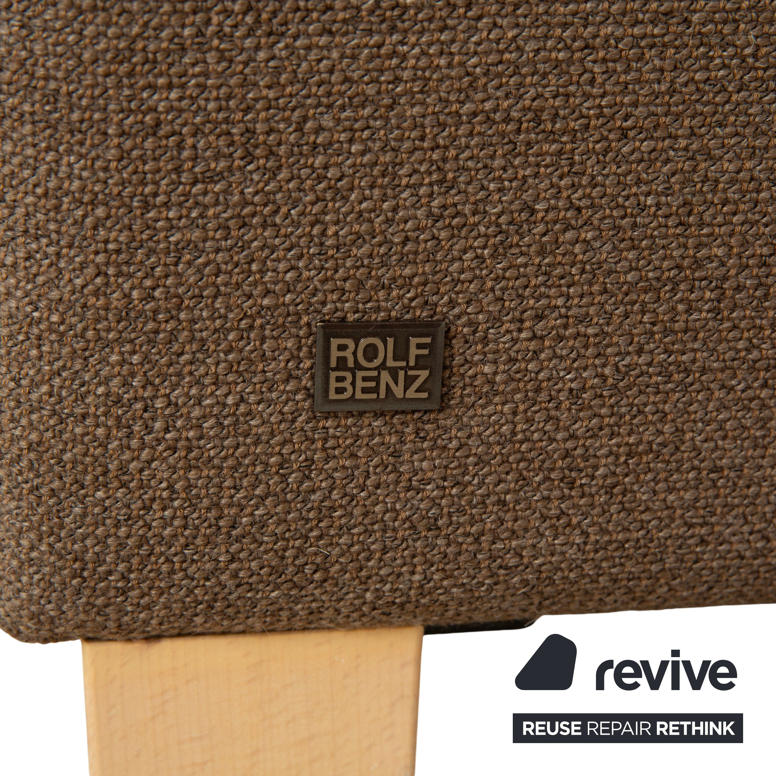 Canapé d'angle en tissu Rolf Benz Ego marron gris méridienne gauche canapé canapé fonction manuelle