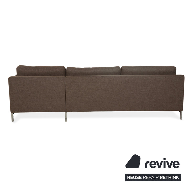 Rolf Benz Ego Stoff Ecksofa Grau Braun Récamière rechts Sofa Couch