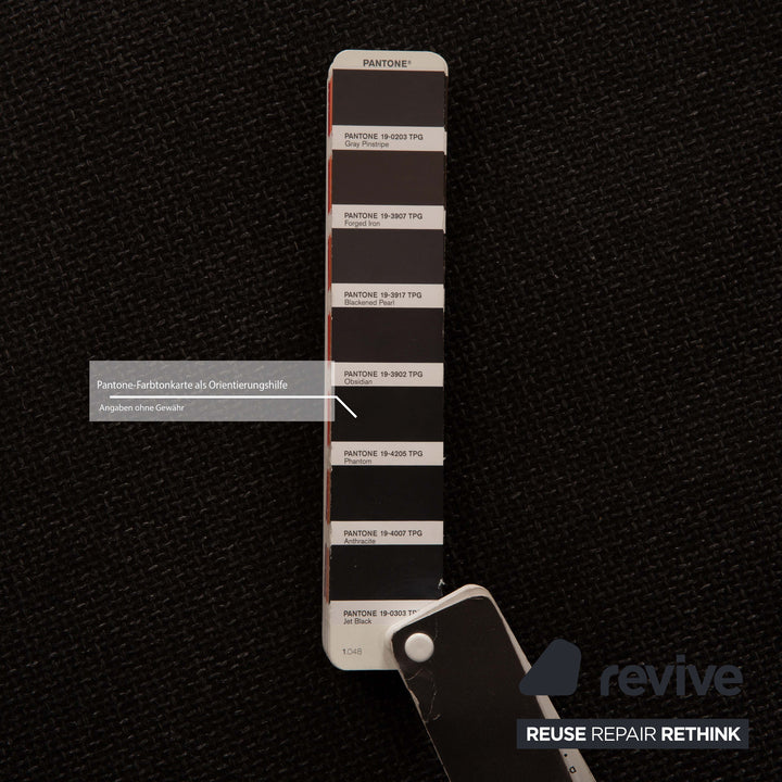 Canapé d'angle en tissu gris Rolf Benz Ego, canapé-lit méridienne gauche