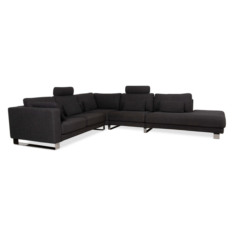 Rolf Benz Ego Stoff Ecksofa Grau Sofa Couch Recamiere links