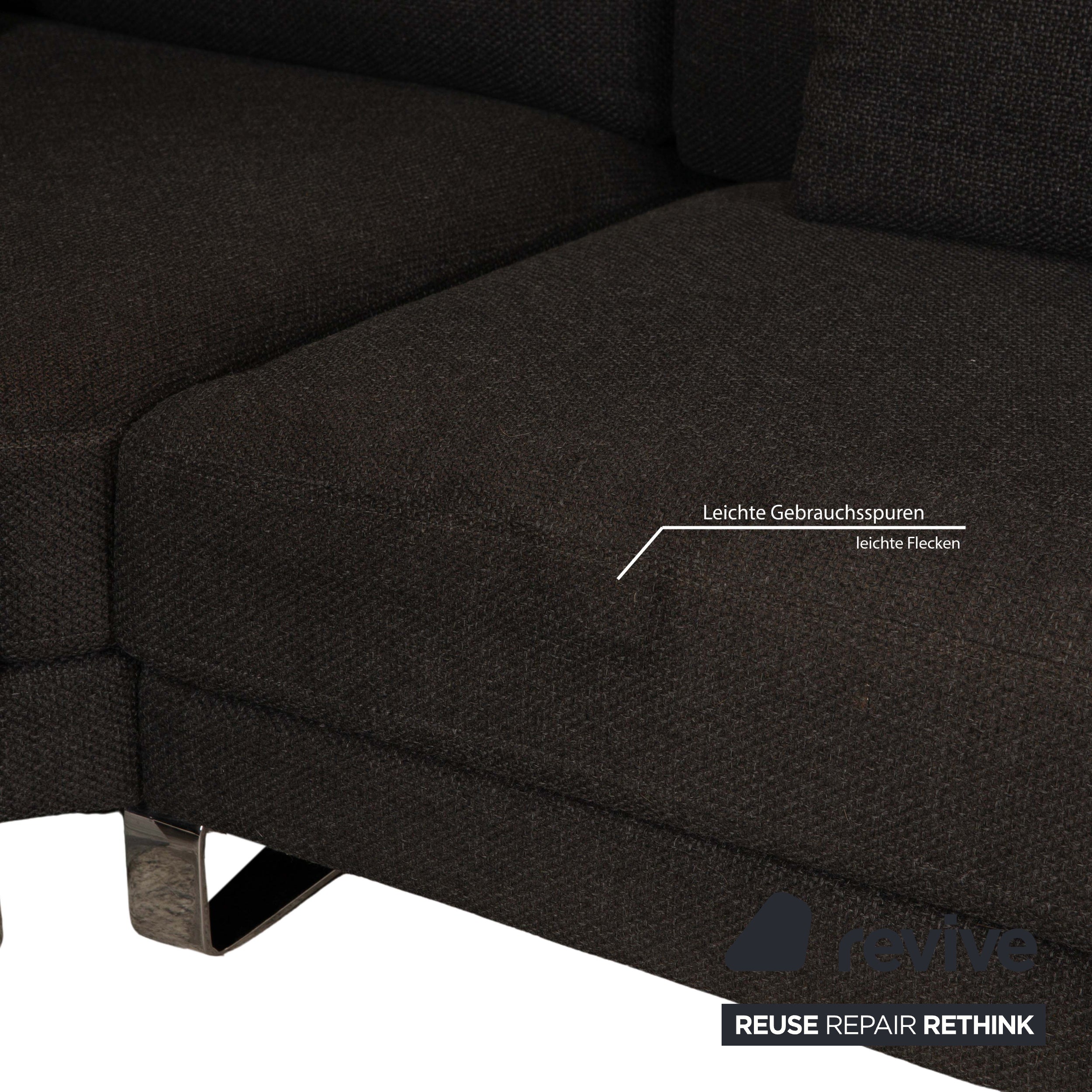 Rolf Benz Ego Stoff Ecksofa Grau Sofa Couch Recamiere links