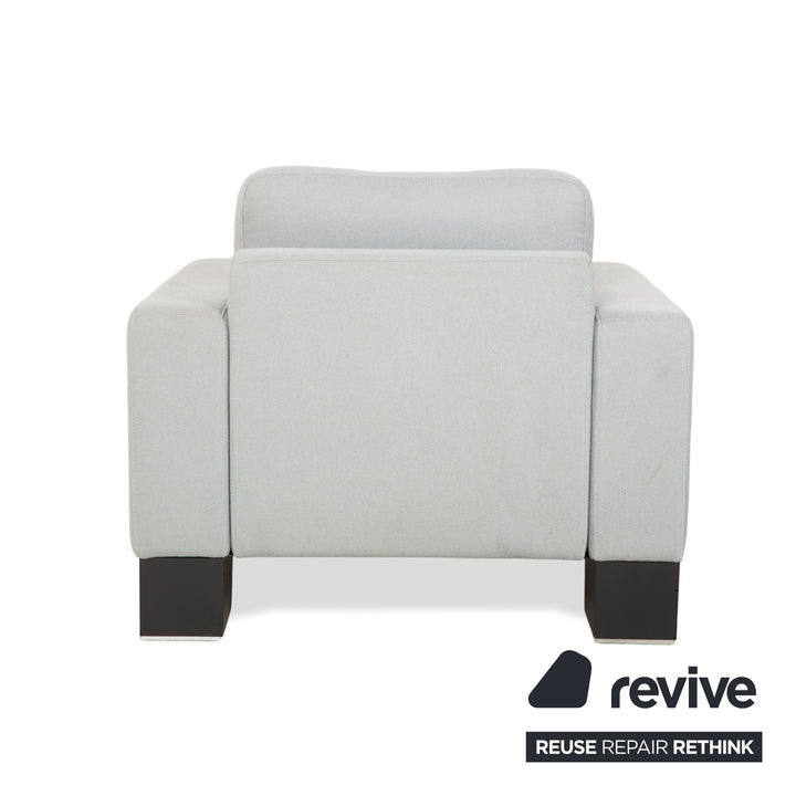 Fauteuil en tissu Rolf Benz EGO gris clair bleu