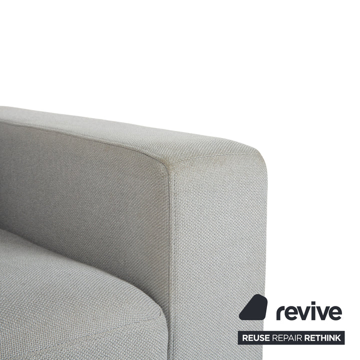 Fauteuil en tissu Rolf Benz EGO gris clair bleu