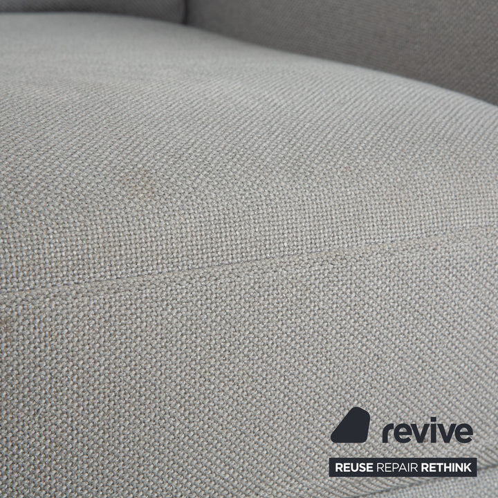 Fauteuil en tissu Rolf Benz EGO gris clair bleu