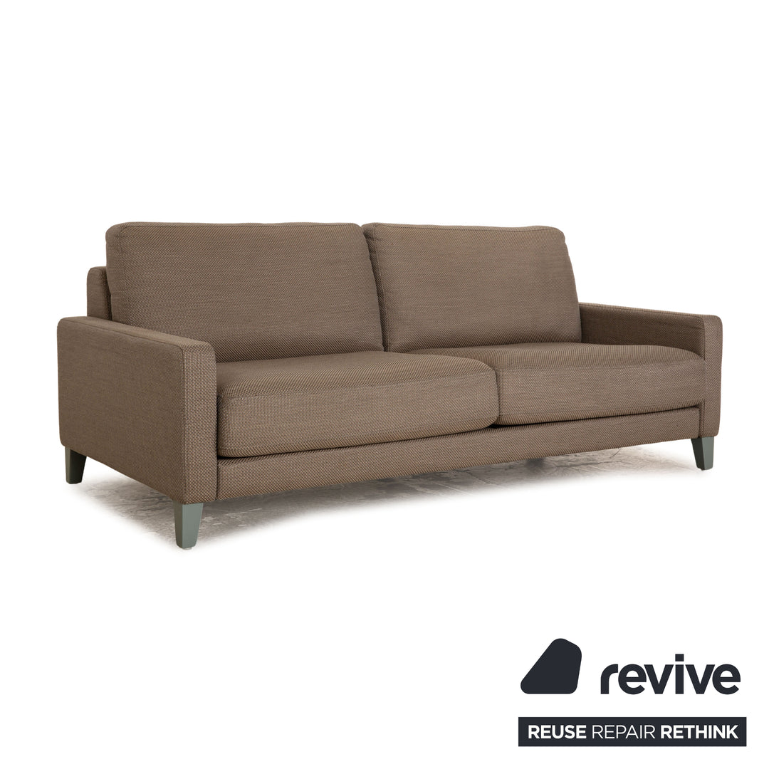 Rolf Benz Ego Stoff Zweisitzer Grau Sofa Couch