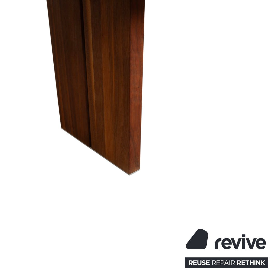 Rolf Benz Dining Table Wood Glass Black Brown 190 x 100 cm