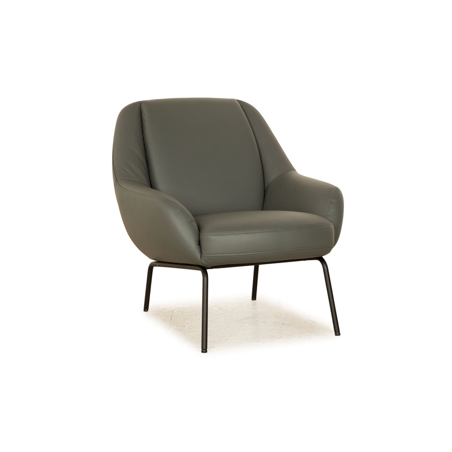 Rolf Benz Freistil 138 Leder Sessel Grau