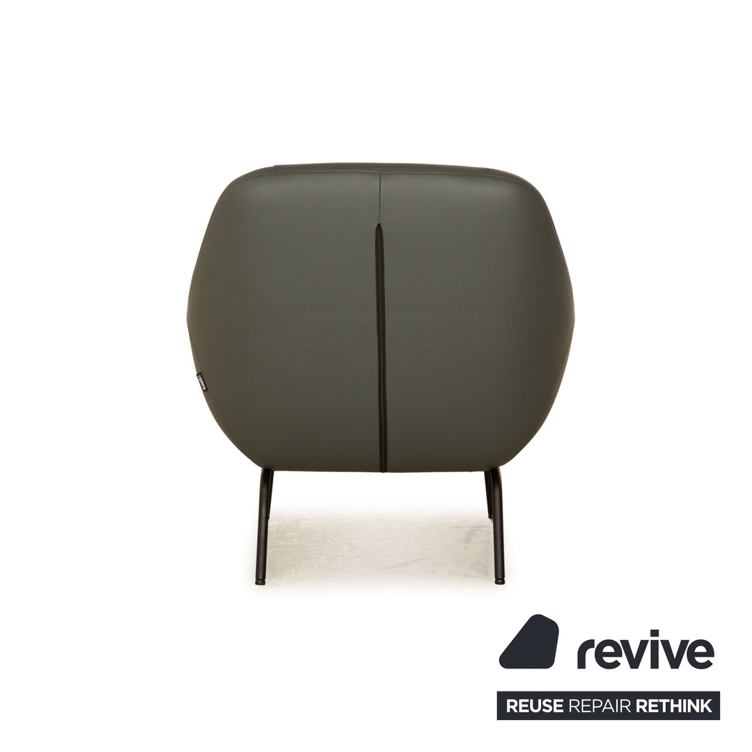 Rolf Benz Freistil 138 Leder Sessel Grau