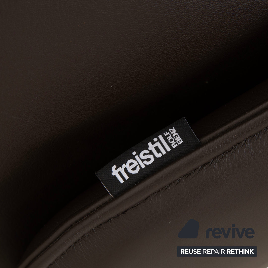 Rolf Benz Freistil 149 Sessel inkl. Hocker Leder Braun