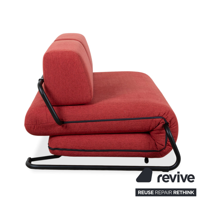 Rolf Benz Freistil 164 Stoff Zweisitzer Rot Sofa Couch manuelle Schlaffunktion